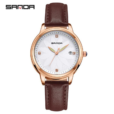 SANDA P219 Simple Women Watch Leather Quartz Movement Watch Waterproof Casual Calendar Luminous Pointer Clock Wristwatch for Femal
SANDA P219 Simple Women Watch Leather Quartz Movement Watch Waterproof Casual Calendar Luminous Pointer Clock Wristwatch for Femal