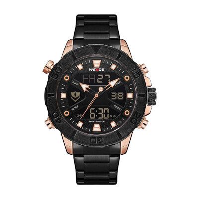 WEIDE WH8503 Dual Display Two Movement Digital Quartz Men Watch 3ATM Waterproof Business Sports Luminous Watch Dual Time Zone Alar
WEIDE WH8503 Dual Display Two Movement Digital Quartz Men Watch 3ATM Waterproof Business Sports Luminous Watch Dual Time Zone Alar