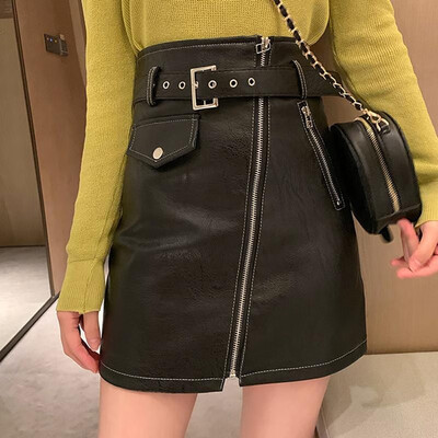 Women Skirt PU Patent Leather Solid Color Zipper Fly High Waist A-Line Mini Slim Pencil Cool Band Party Wear
Women Skirt PU Patent Leather Solid Color Zipper Fly High Waist A-Line Mini Slim Pencil Cool Band Party Wear