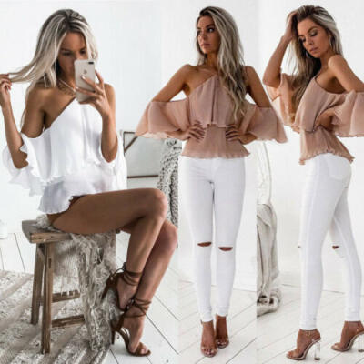 Emmababy Women Off Shoulder Pullover Basic Tee T Shirt Tops Plus Size Blouse
Emmababy Women Off Shoulder Pullover Basic Tee T Shirt Tops Plus Size Blouse