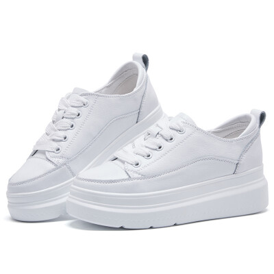 Simple&comfortable leather heavy sole womens leisure shoes fashionable small white cowhide shoes
Simple&comfortable leather heavy sole womens leisure shoes fashionable small white cowhide shoes