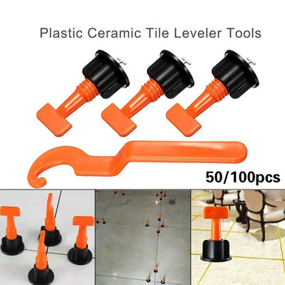 50100pcs Plastic Flat Ceramic Leveler Floor Wall Construction Tools Reusable Tile Leveling System Kits
50100pcs Plastic Flat Ceramic Leveler Floor Wall Construction Tools Reusable Tile Leveling System Kits