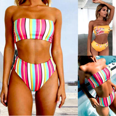 Womens Swimwear High Waist Push-up Padded Bra Bikini Set Bathing Suit Swimsuit
Womens Swimwear High Waist Push-up Padded Bra Bikini Set Bathing Suit Swimsuit