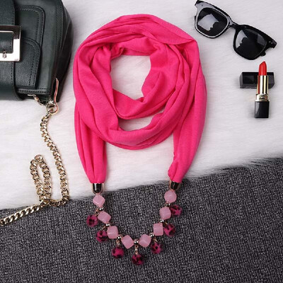 Fashionable Elegant Pendant Scarf Necklace Bohemia Polyester Scarves Pendants Jewelry Foulard Female Accessories For Women Multico
Fashionable Elegant Pendant Scarf Necklace Bohemia Polyester Scarves Pendants Jewelry Foulard Female Accessories For Women Multico