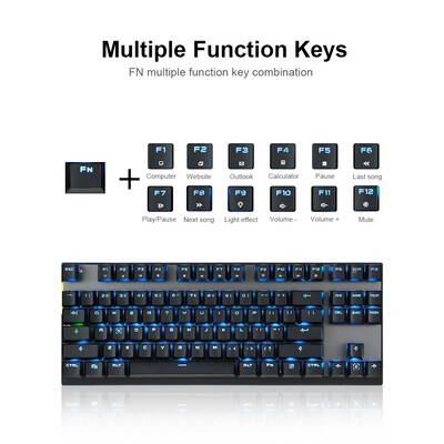 Motospeed Wired Wireless Dual Mode 87 Keys Red Switch Mechanical Keyboard 24G Wireless Backlit Gaming Keyboard Built-in Recharg
Motospeed Wired Wireless Dual Mode 87 Keys Red Switch Mechanical Keyboard 24G Wireless Backlit Gaming Keyboard Built-in Recharg
