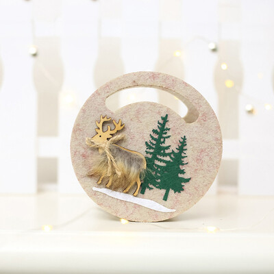 Toponeto Christmas Felt Candy Bag Portable Christmas Elk Pattern Gift Home Decor Pouch
Toponeto Christmas Felt Candy Bag Portable Christmas Elk Pattern Gift Home Decor Pouch