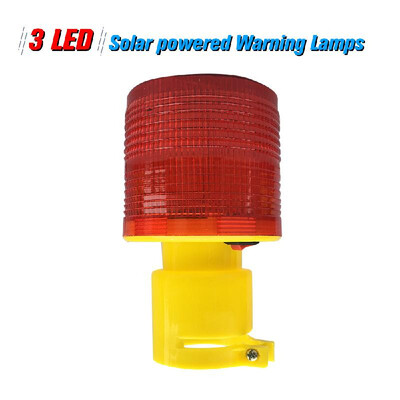 Solar Warning Lights 3pcs Leds Red Solar-powered Warning Lamps Obstruction Lamp Beacon Light Traffic Warning LightsTower Crane
Solar Warning Lights 3pcs Leds Red Solar-powered Warning Lamps Obstruction Lamp Beacon Light Traffic Warning LightsTower Crane