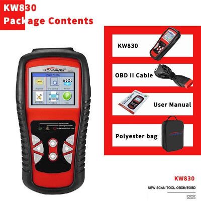 KONNWEI OBDII EOBD Car Diagnostics Auto Scanner Automotive Fault Code Reader Diagnostic Tool Car Detector Automotive Tool KW830
KONNWEI OBDII EOBD Car Diagnostics Auto Scanner Automotive Fault Code Reader Diagnostic Tool Car Detector Automotive Tool KW830