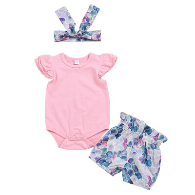 3PCS Newborn Baby Clothes Set Summer Girl Rompers Print Shorts Hair Strap Fashion Beach Girl Clothes Set Sleeveless T-shirt
3PCS Newborn Baby Clothes Set Summer Girl Rompers Print Shorts Hair Strap Fashion Beach Girl Clothes Set Sleeveless T-shirt
