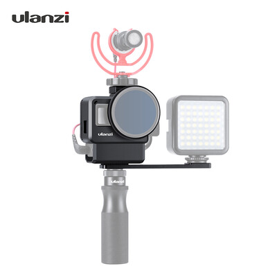 Ulanzi V2 Pro Sports Camera Cage Vlog Case Protective Cage with 52mm Filter Mic Adapter for GoPro Hero 7 6 5 Black for External Mi
Ulanzi V2 Pro Sports Camera Cage Vlog Case Protective Cage with 52mm Filter Mic Adapter for GoPro Hero 7 6 5 Black for External Mi