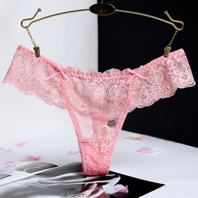 Sexy Lace Thong Panties Good Elastic Underwear Solid Colour Bowknot Multicolor Female Floral Thongs&G-strings Tanga Mujer
Sexy Lace Thong Panties Good Elastic Underwear Solid Colour Bowknot Multicolor Female Floral Thongs&G-strings Tanga Mujer