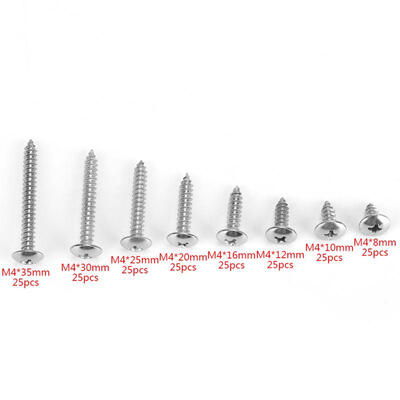 Greensen 200Pcs M4 Stainless Steel Cross Self Tapping Screws Combination Set Truss Head
Greensen 200Pcs M4 Stainless Steel Cross Self Tapping Screws Combination Set Truss Head