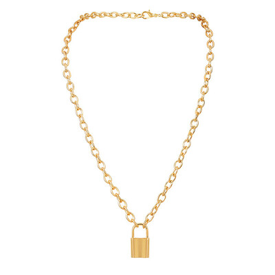 Fashion Handmade Men Women Unisex Chain Necklace Heavy Duty Square Lock Padlock Pendant Metal Collar Necklaces
Fashion Handmade Men Women Unisex Chain Necklace Heavy Duty Square Lock Padlock Pendant Metal Collar Necklaces