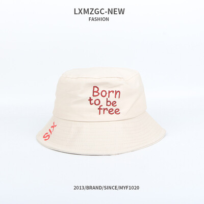 Couple Korean version of the new hat letter embroidered fisherman hat outdoor sunscreen sun cap large eaves flat top basin cap
Couple Korean version of the new hat letter embroidered fisherman hat outdoor sunscreen sun cap large eaves flat top basin cap