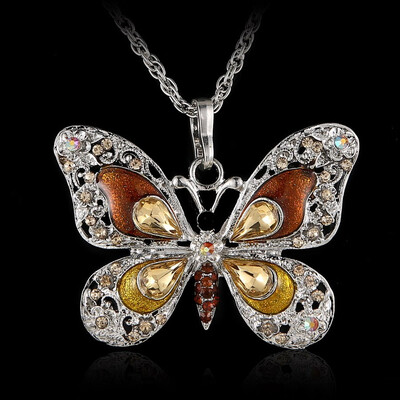 Rhinestone Butterfly Long Necklaces Sweater Necklaces Necklace For Women Necklace Pendants Silver Plated Jewelry with Chain Link
Rhinestone Butterfly Long Necklaces Sweater Necklaces Necklace For Women Necklace Pendants Silver Plated Jewelry with Chain Link