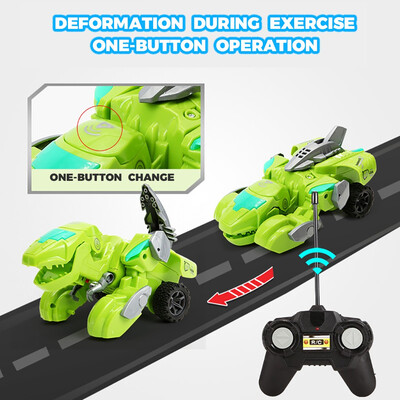 Siaonvr Remote Control Deformation Dinosaur LED Car Childrens Toys Christmas Gift New
Siaonvr Remote Control Deformation Dinosaur LED Car Childrens Toys Christmas Gift New