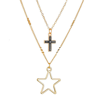 Multiple Styles Trendy Cross Heart Moon Necklaces For Women Charm Gold Chain Necklace Collier Multicouche Female Party Jewelry
Multiple Styles Trendy Cross Heart Moon Necklaces For Women Charm Gold Chain Necklace Collier Multicouche Female Party Jewelry