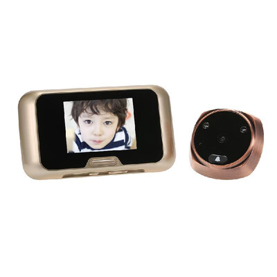 Electronic Peephole with Indoor 30inch Viewer Outdoor Peephole Camera 120-degree Viewing Support Audio VideoPhoto Taking Battery
Electronic Peephole with Indoor 30inch Viewer Outdoor Peephole Camera 120-degree Viewing Support Audio VideoPhoto Taking Battery