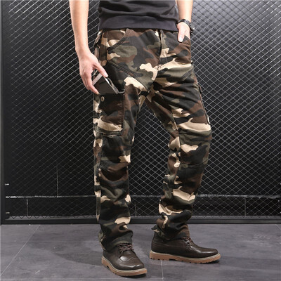 SQSI 2019 autumn&winter new plus velvet thickening mens slim feet multi-pocket pants straight camouflage pants 4945
SQSI 2019 autumn&winter new plus velvet thickening mens slim feet multi-pocket pants straight camouflage pants 4945