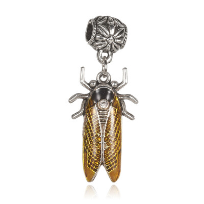 Alloy Enamel European Dangle Pendants with Alloy Scarf Bail Bead Hanger Links Cicada Antique Silver Gold 46mm Hole 5mm
Alloy Enamel European Dangle Pendants with Alloy Scarf Bail Bead Hanger Links Cicada Antique Silver Gold 46mm Hole 5mm