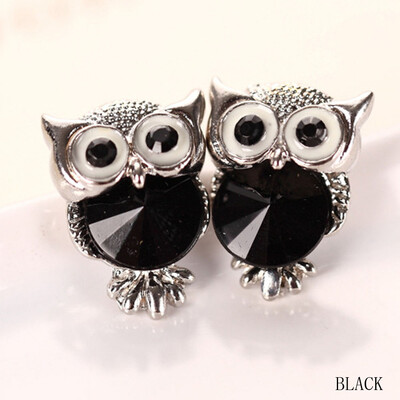Colorful Crystal Women Girls Charms Owl Stud Earrings Cute Jewelry Personality White Gold Color Ear Accessories
Colorful Crystal Women Girls Charms Owl Stud Earrings Cute Jewelry Personality White Gold Color Ear Accessories