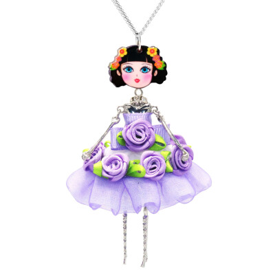 Flower Doll Necklace Dress Handmade French Doll Pendant News Alloy Girl Women Flower Fashion Jewelry
Flower Doll Necklace Dress Handmade French Doll Pendant News Alloy Girl Women Flower Fashion Jewelry