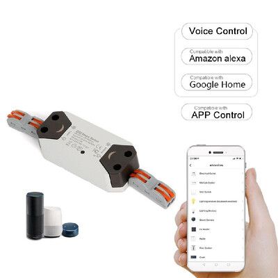 Smart Wi-Fi Switch Wireless Voice APP Control Compatible with Alexa Google Home IFTTT Electrical for DIY Home Automation Module
Smart Wi-Fi Switch Wireless Voice APP Control Compatible with Alexa Google Home IFTTT Electrical for DIY Home Automation Module