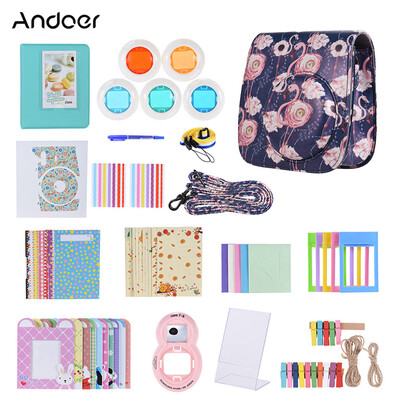Andoer 14 in 1 Accessories Kit for Fujifilm Instax Mini 9888s with Camera CaseStrapStickerSelfie Lens5Colored FilterAlbu
Andoer 14 in 1 Accessories Kit for Fujifilm Instax Mini 9888s with Camera CaseStrapStickerSelfie Lens5Colored FilterAlbu
