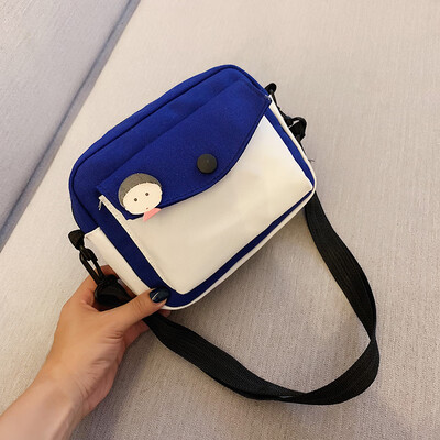 2019 new chic casual wild shoulder bag cartoon cute canvas bag female fashion temperament contrast color Messenger bag
2019 new chic casual wild shoulder bag cartoon cute canvas bag female fashion temperament contrast color Messenger bag