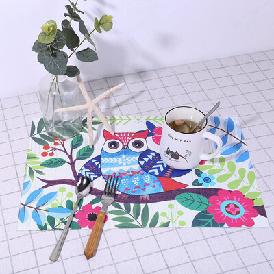 Toponeto Colorful Pattern Placemat Compatible Crossweave Insulation Washable Table Mat
Toponeto Colorful Pattern Placemat Compatible Crossweave Insulation Washable Table Mat