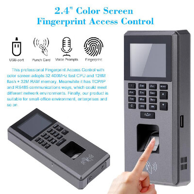 Biometric Fingerprint & Keypad Door Access Control And Time Attendance Terminal Color Screen 24" TFT USB LCD
Biometric Fingerprint & Keypad Door Access Control And Time Attendance Terminal Color Screen 24" TFT USB LCD