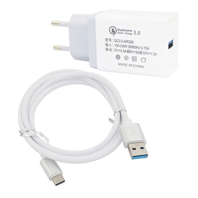 Minismile QC30 18W Universal Travel EU Plug Quick Charge USB Power Adapter Wall Charger with USB 31 Type-C Cable
Minismile QC30 18W Universal Travel EU Plug Quick Charge USB Power Adapter Wall Charger with USB 31 Type-C Cable