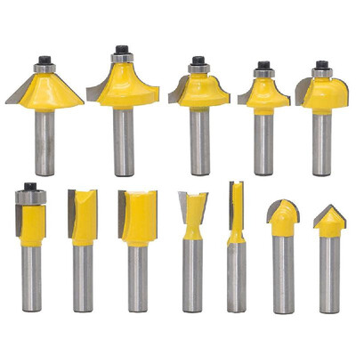 12pcs Milling Cutter Router Bit Set 8mm Shank Mill Woodworking Wood Cutters Tool for Floor Handmade Engraving Cutting
12pcs Milling Cutter Router Bit Set 8mm Shank Mill Woodworking Wood Cutters Tool for Floor Handmade Engraving Cutting