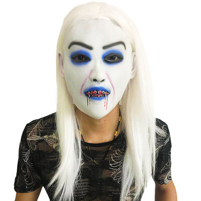New Hot Women Girl Pullover Funny Horror White-haired Witch Mask Halloween Cosplay Costume Props
New Hot Women Girl Pullover Funny Horror White-haired Witch Mask Halloween Cosplay Costume Props