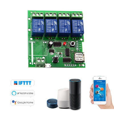 eWeLink Smart Remote Control Wireless Switch Universal Module 4ch DC 5V Wifi Switch Timer Phone APP Remote Control Support Alexa G
eWeLink Smart Remote Control Wireless Switch Universal Module 4ch DC 5V Wifi Switch Timer Phone APP Remote Control Support Alexa G