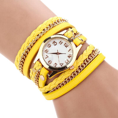 Luxury Vintage Leather Mujer Bracelet Watch Men Women Wristwatch Fashion Casual Analog Ladies Watches Relogio Weave Wrap Quartz Cl
Luxury Vintage Leather Mujer Bracelet Watch Men Women Wristwatch Fashion Casual Analog Ladies Watches Relogio Weave Wrap Quartz Cl