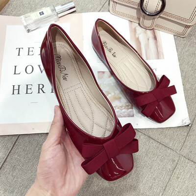 Single shoe female Korean cute bow flat bean shoes chic soft shoes in summer pouring shoes
Single shoe female Korean cute bow flat bean shoes chic soft shoes in summer pouring shoes