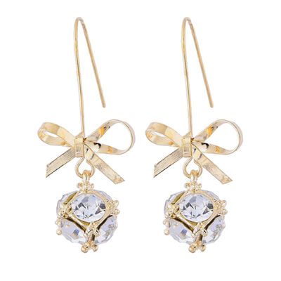 1 Pair Bow Zircon Crystal Wild Ear Jewelry Personality Tide People Long Temperament Stud Earrings Female
1 Pair Bow Zircon Crystal Wild Ear Jewelry Personality Tide People Long Temperament Stud Earrings Female