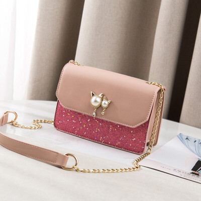 Summer summer chain bag on the Korean version of the student single shoulder inclined bag fashionable
Summer summer chain bag on the Korean version of the student single shoulder inclined bag fashionable
