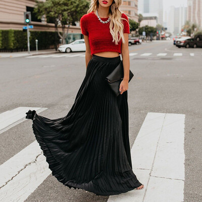 Retro Women Chiffon Pleated Party Long Maxi Skirt Elastic Waist Dance Boho Dress
Retro Women Chiffon Pleated Party Long Maxi Skirt Elastic Waist Dance Boho Dress