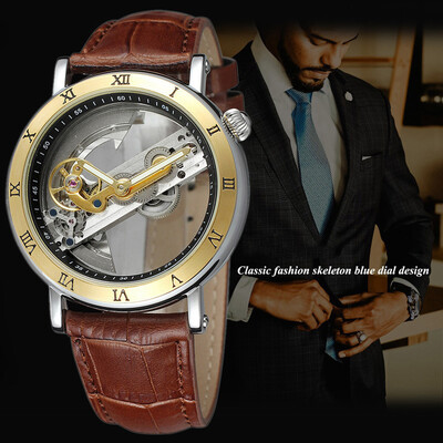 Gobestart Hollow Simple Quality Movement Business Fashion Men Leather Mechanical watch
Gobestart Hollow Simple Quality Movement Business Fashion Men Leather Mechanical watch