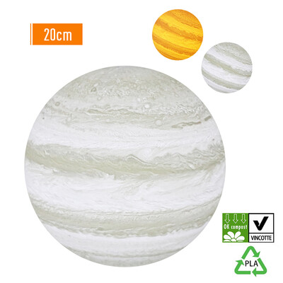 3D Printing Touching Jupiter Light USB Rechargeable 2-Color Dimmable Night Lamp Bedroom Decor with Wooden Stand
3D Printing Touching Jupiter Light USB Rechargeable 2-Color Dimmable Night Lamp Bedroom Decor with Wooden Stand