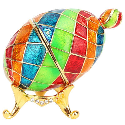 Greensen Enameled Easter Egg Vintage Style Jewelry Organizer Trinket Box Decoration Gift
Greensen Enameled Easter Egg Vintage Style Jewelry Organizer Trinket Box Decoration Gift