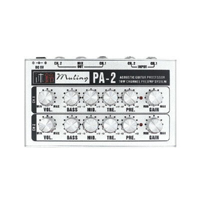 Guitar Dual Channel Operational Amplifier Preamp Acoustic Guitar Processor 2 Channels Preamp System for Acoustic Folk Guitar Elect
Guitar Dual Channel Operational Amplifier Preamp Acoustic Guitar Processor 2 Channels Preamp System for Acoustic Folk Guitar Elect