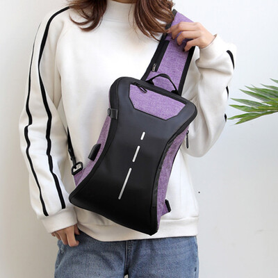 Tailored Couples Charging Chest Bag Travel Bag Fashion Bag Multi-Function Messenger Bag
