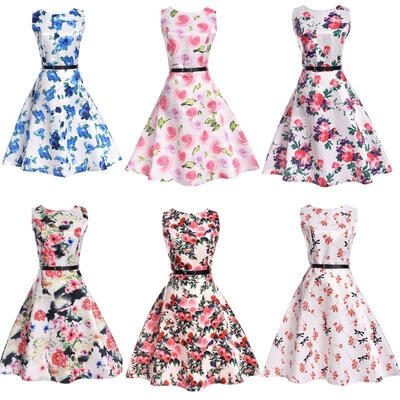 New Women Laides Vintage Short Sleeve Belt Casual Evening Party Cocktail Short Dress 6 PatternsS
New Women Laides Vintage Short Sleeve Belt Casual Evening Party Cocktail Short Dress 6 PatternsS