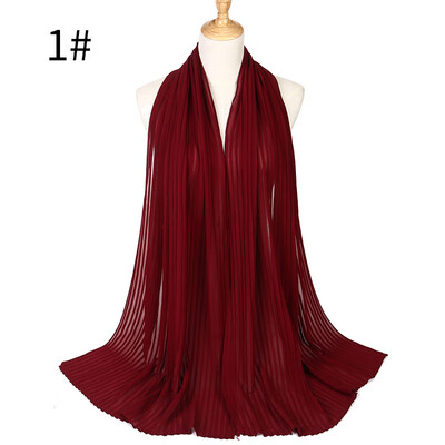 Pearl Chiffon Pleated Muslim Womens Headscarf Wholesale 2018 Huis Costumes Wrinkled Hot Headscarf MSL022
Pearl Chiffon Pleated Muslim Womens Headscarf Wholesale 2018 Huis Costumes Wrinkled Hot Headscarf MSL022