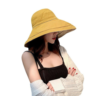 Fashion Women Bucket Hat Caps Fisherman Sun Visor Floppy Cap Vacation Wide Brim Foldable Sun-Proof Hats
Fashion Women Bucket Hat Caps Fisherman Sun Visor Floppy Cap Vacation Wide Brim Foldable Sun-Proof Hats