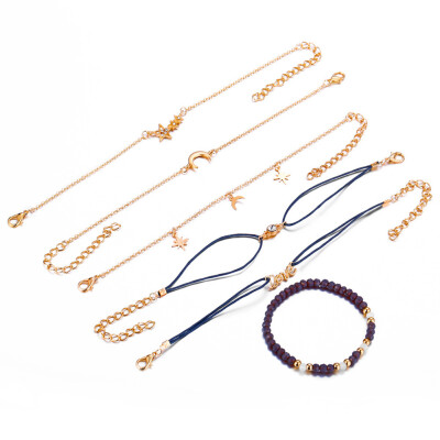 Bohemian Crystal Stone Beads Bracelet Set Moon Star Love Rope Bracelets For Women Jewelry Sets
Bohemian Crystal Stone Beads Bracelet Set Moon Star Love Rope Bracelets For Women Jewelry Sets