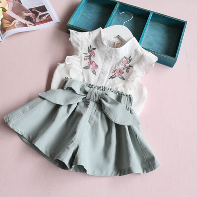 Summer Baby Girls Clothing Set Children Heart Shirt Bow Shorts Suit Kids Floral Bow Clothes 2pcs Set
Summer Baby Girls Clothing Set Children Heart Shirt Bow Shorts Suit Kids Floral Bow Clothes 2pcs Set